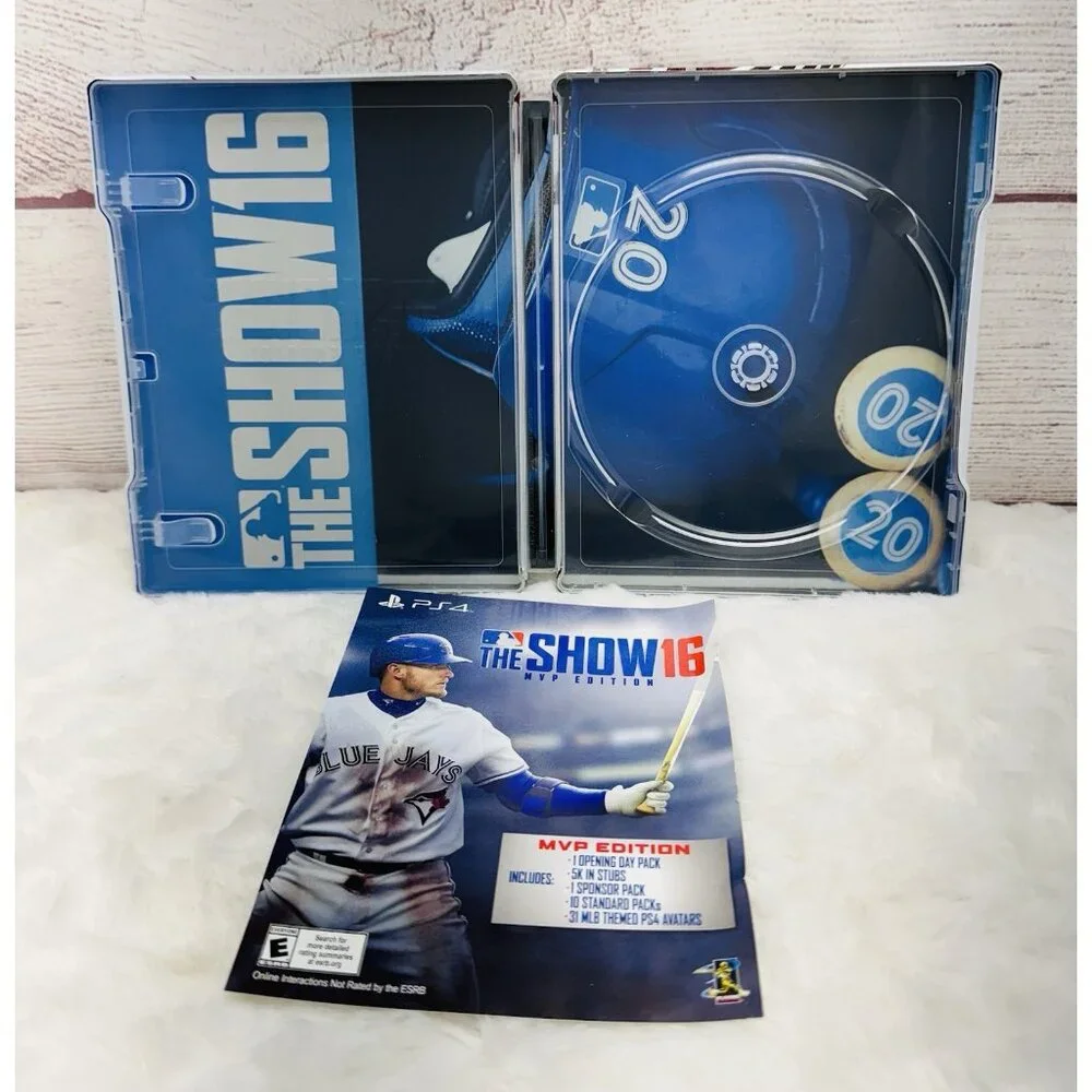 MLB: The Show 16 MVP Edition (PS4, PlayStation 4, 2016) Steelbook CASE - NO DISC